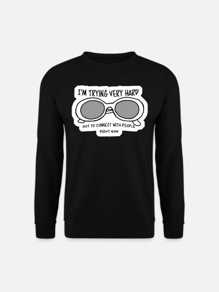 Glass Eye Quote - Unisex Sweatshirt - black