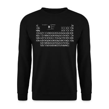 Periodensystem - Unisex Pullover - Schwarz - Vorne - Alina (178cm) & Michal (187cm)