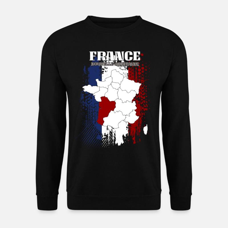Nouvelle Aquitaine - Unisex Pullover - Schwarz