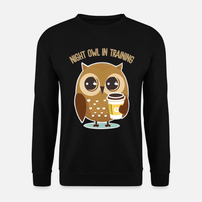 Nachtschwärmer im Training - Unisex Pullover - Schwarz