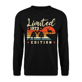 Limited 1973 Forest Edition - Unisex Sweatshirt - black - Front - Alina (178cm) & Michal (187cm)