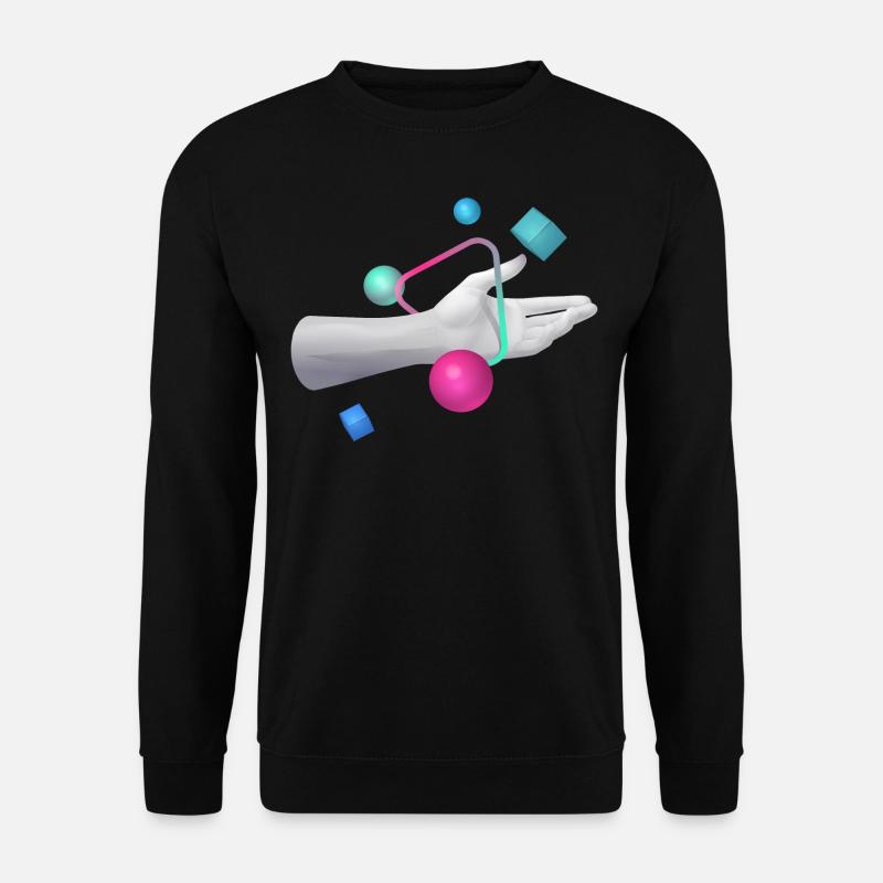 Hand 3D Graphic - Unisex Sweatshirt - black