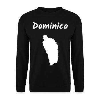 Dominica Caribbean Island Holiday Idea - Unisex Sweatshirt - black - Front - Alina (178cm) & Michal (187cm)