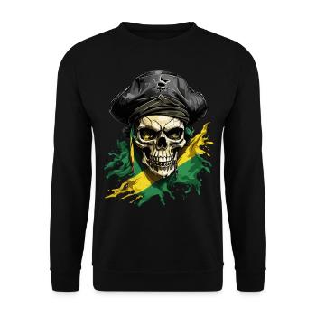 Aventure pirate en Jamaïque - Sweat-shirt Unisexe - noir - Devant - Alina (178cm) & Michal (187cm)