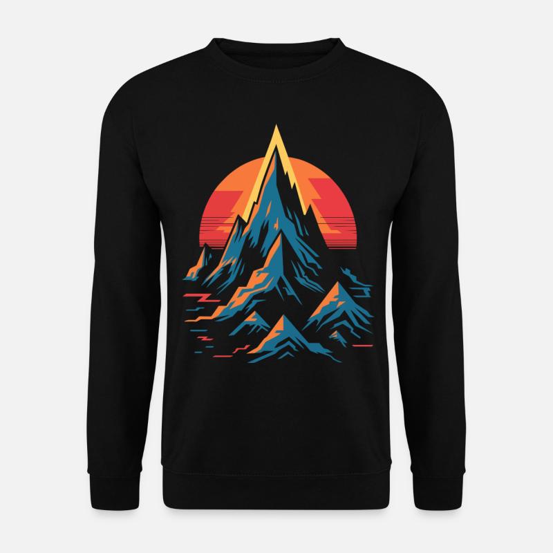 Bjergtop - Unisex sweater - sort