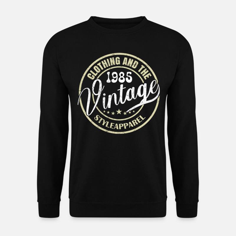 Jahrgang 1985 Geburtstagsgeschenk 1985 Retro 1985 - Unisex Pullover - Schwarz