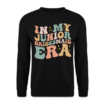 In My Junior Bridesmaid Era Fun Wedding Engagement - Sweat-shirt Unisexe - noir - Devant - Alina (178cm) & Michal (187cm)