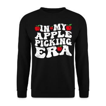 In My Apple Picking Era - Sweat-shirt Unisexe - noir - Devant - Alina (178cm) & Michal (187cm)