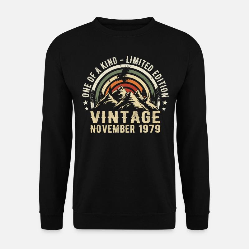 November 1979 Geburtstag - November 1979 Geschenk - Unisex Pullover - Schwarz