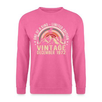 Dezember 1972 - Ausgezeichnet seit Dezember 1972 - Unisex Pullover - Pink - Vorne