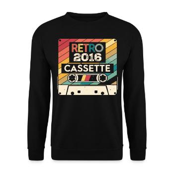 Retro 1975 Vintage 2016 - Cadeau Anniversaire 2016 - Sweat-shirt Unisexe - noir - Devant - Alina (178cm) & Michal (187cm)