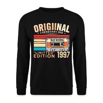 Original 1997, Légendaire depuis 1997 Vintage 1997 - Sweat-shirt Unisexe - noir - Devant - Alina (178cm) & Michal (187cm)