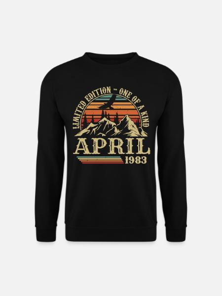 Best Birthday Gift April 1983 - Unisex Sweatshirt - black