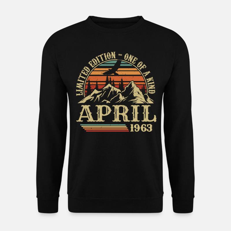 Best Birthday Gift April 1963 - Unisex Sweatshirt - black