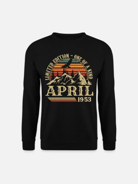 Best Birthday Gift April 1953 - Unisex Sweatshirt - black