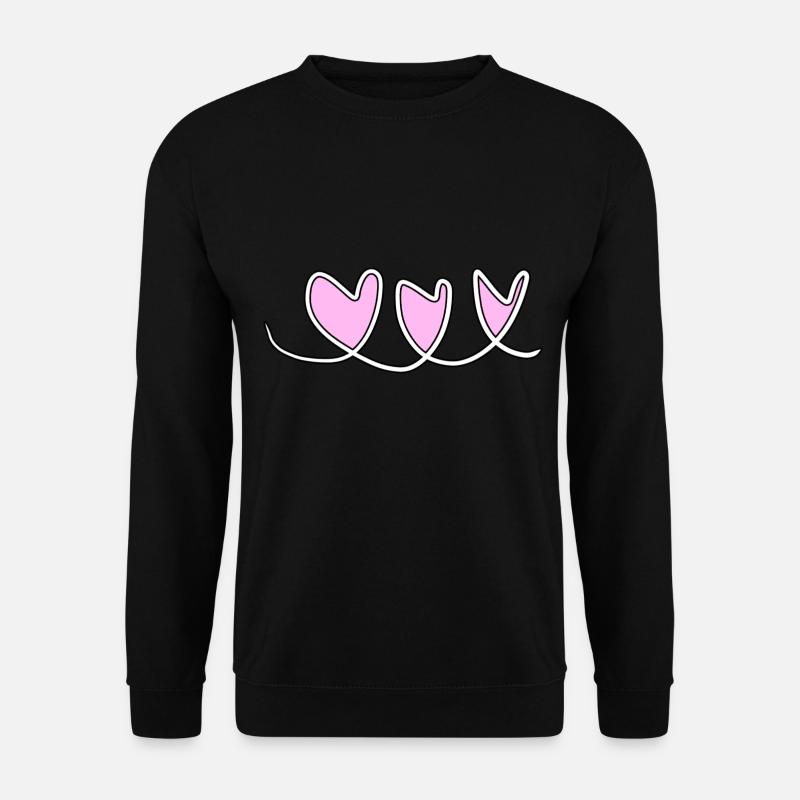 hearts heart - Unisex Sweatshirt - black