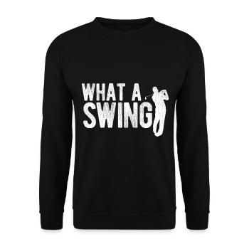 Golfplatz zum Golfen Golf - Unisex Pullover - Schwarz - Vorne - Alina (178cm) & Michal (187cm)