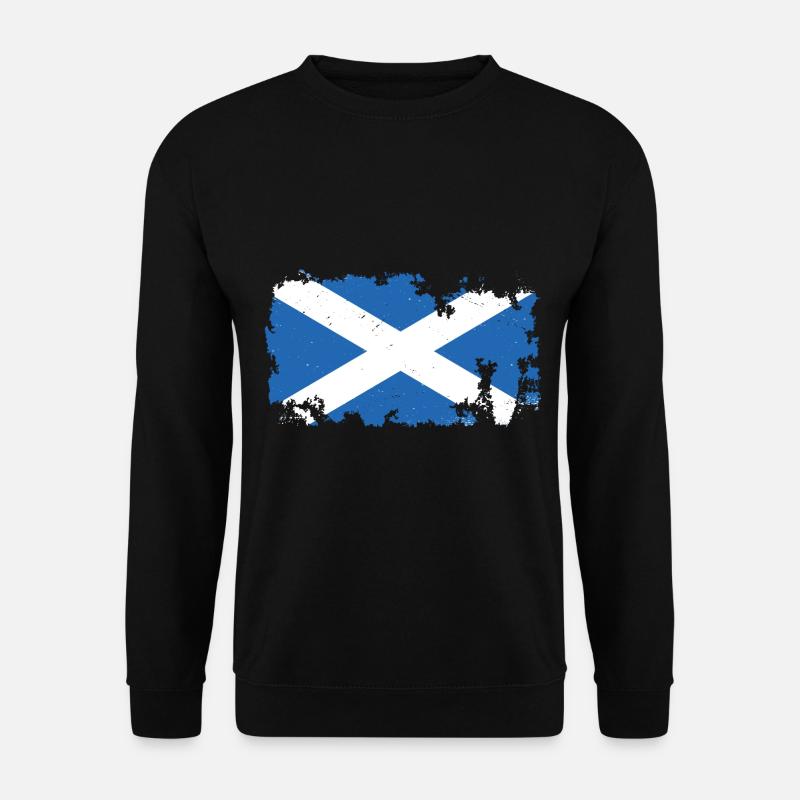 Schottische Flagge für Schotte, Schottin und - Unisex Pullover - Schwarz