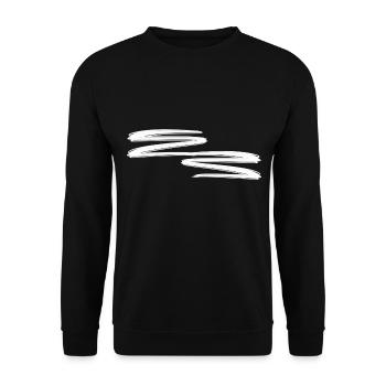 striche strich linien linie - Unisex Pullover - Schwarz - Vorne - Alina (178cm) & Michal (187cm)