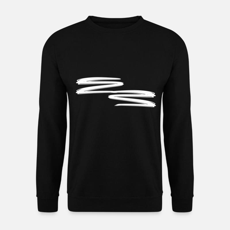 striche strich linien linie - Unisex Pullover - Schwarz
