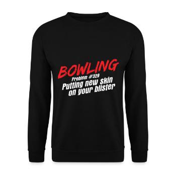 Bowling - Unisex Pullover - Schwarz - Vorne - Alina (178cm) & Michal (187cm)