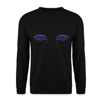 symboles yeux - Sweat-shirt Unisexe - noir - Devant - Alina (178cm) & Michal (187cm)