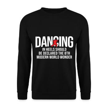 Breakdancing Tanzen für Tänzer - Unisex Pullover - Schwarz - Vorne - Alina (178cm) & Michal (187cm)
