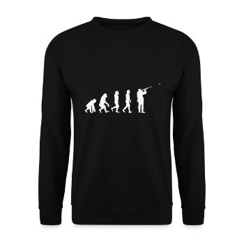 Tontaubenschießen Tontauben Evolution - Unisex Pullover - Schwarz - Vorne - Alina (178cm) & Michal (187cm)