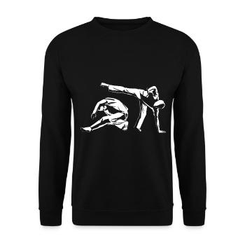 Capoeira - Unisex Pullover - Schwarz - Vorne - Alina (178cm) & Michal (187cm)