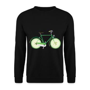 Bicyclette Roues de concombre Bicyclette Vélo - Sweat-shirt Unisexe - noir - Devant - Alina (178cm) & Michal (187cm)