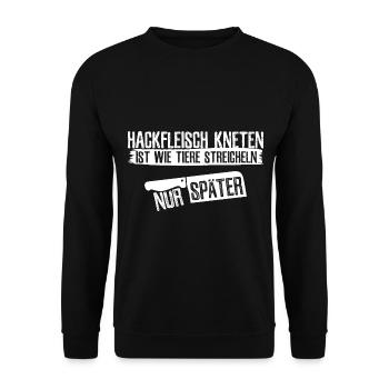 Metzger - Unisex Pullover - Schwarz - Vorne - Alina (178cm) & Michal (187cm)