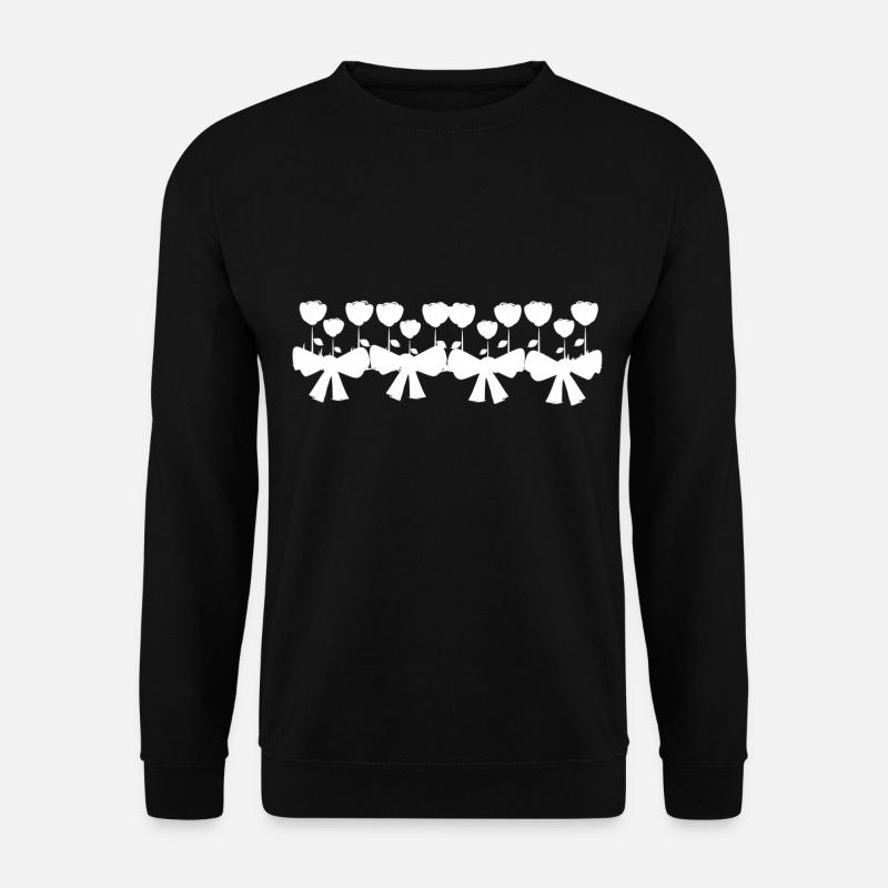 grind line flowers plant - Unisex Sweatshirt - black