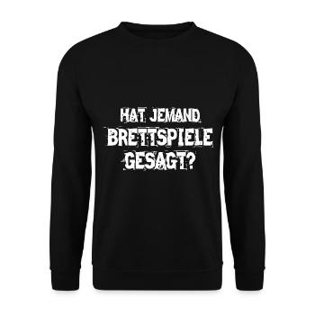 Brettspiele Brettspiel Spieleabend - Unisex Pullover - Schwarz - Vorne - Alina (178cm) & Michal (187cm)