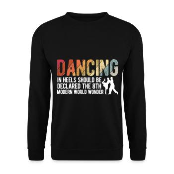Breakdancing Tanzen für Tänzer - Unisex Pullover - Schwarz - Vorne - Alina (178cm) & Michal (187cm)
