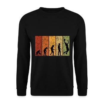 Basket basket basketteur basketteur - Sweat-shirt Unisexe - noir - Devant - Alina (178cm) & Michal (187cm)