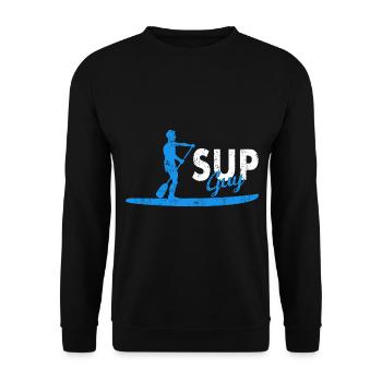SUP Guy pour les hommes - Sweat-shirt Unisexe - noir - Devant - Alina (178cm) & Michal (187cm)