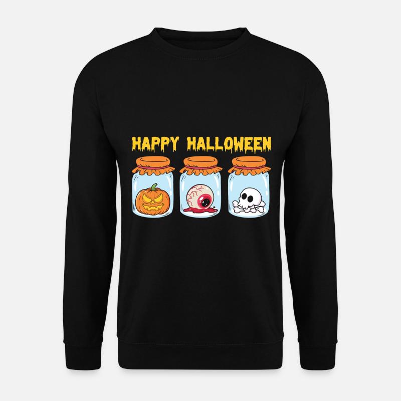 Halloween Pumpkin Skeleton - Unisex Sweatshirt - black