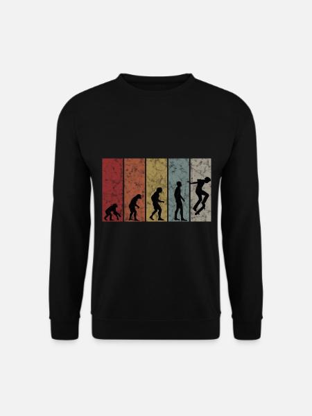Evolution Skateboarder Skateboard Skater Skate - Unisex Sweatshirt - black