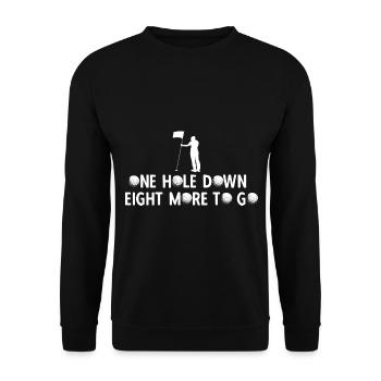 Golfplatz zum Golfen Golf - Unisex Pullover - Schwarz - Vorne - Alina (178cm) & Michal (187cm)