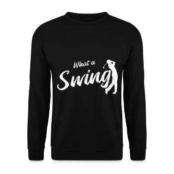 Golfplatz zum Golfen Golf - Unisex Pullover - Schwarz - Vorne - Alina (178cm) & Michal (187cm)