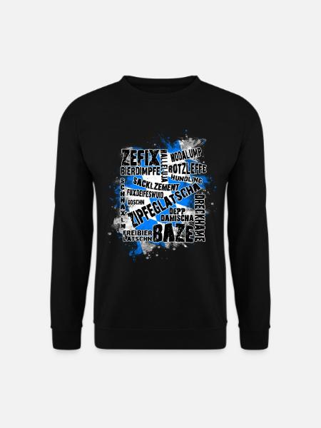 Bayrische Schimpfwörter - Unisex Pullover - Schwarz