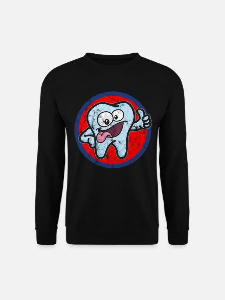 Zahn - Unisex Pullover - Schwarz