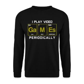 Gamer Science - Unisex Pullover - Schwarz - Vorne - Alina (178cm) & Michal (187cm)