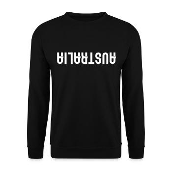 Aussie Australia - Unisex Sweatshirt - black - Front - Alina (178cm) & Michal (187cm)