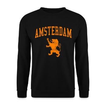 Amsterdam - Sweat-shirt Unisexe - noir - Devant - Alina (178cm) & Michal (187cm)