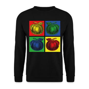 Tomato gardening - Unisex Sweatshirt - black - Front - Alina (178cm) & Michal (187cm)