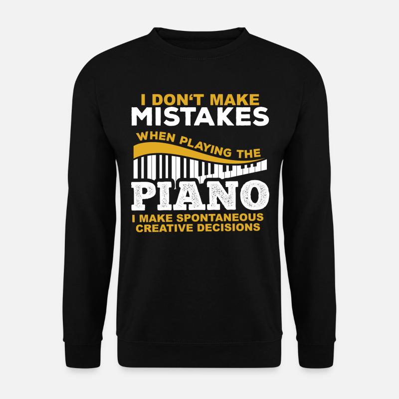Pianist Klavier - Unisex Pullover - Schwarz