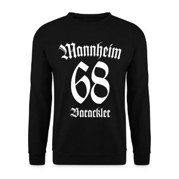 Mannheim 68 Barackler - Unisex Pullover - Schwarz - Vorne - Alina (178cm) & Michal (187cm)