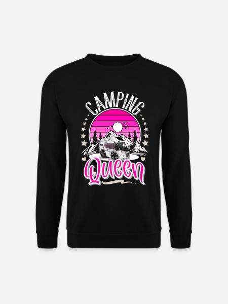 Camping Queen Camper Camping Grand-mère - Sweat-shirt Unisexe - noir
