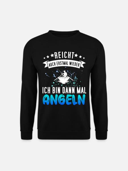 Lustiges Angler Design - Angeln Fischer Geschenk - Unisex Pullover - Schwarz